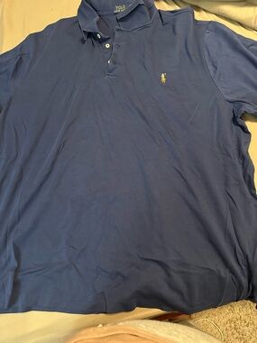 Ralph Lauren Men’s Navy Blue Polo with Embroidered Pony